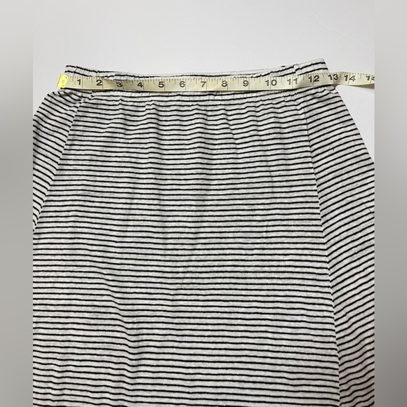 Eileen Fisher EUC Midi Stripe Linen Skirt - Picture 4 of 5